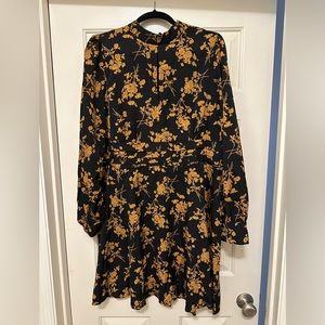 SHEIN Plus Allover Floral Peekaboo A-Line Dress (2X)